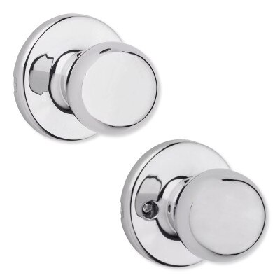 Kwikset Polo Passage Knob, Polished Chrome